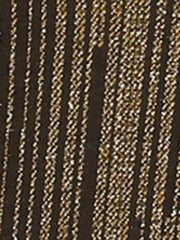 Party Glitter 3/4 Sleeve Shiny Striped Metallic Tops