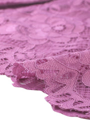 Elegant Sheer Floral Lace Cropped Bolero Shrug