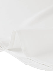 V Neck Point Collar Mesh Sleeve Button Down Work Office Shirt