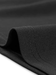 Peter Pan Collar Contrast Trim Puff Sleeve Blouse