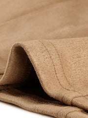 Faux Suede Lapel Collar Long Sleeve Casual Work Office Jacket
