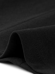 Elegant Boat Neck 3/4 Sleeves Work Midi Split Sheath Dress