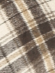 Plaid Tartan Vintage Elastic Waist Knee Length A-Line Skirt