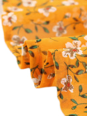 Chiffon Floral Printed Long Tiered Ruffle Boho Midi Skirt