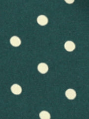Polka Dot Peter Pan Collar Bow Tie Neck Puff Sleeve Vintage Shirt