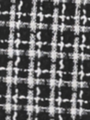Lapel Collar Elegant Double Breasted Plaid Tweed Coat