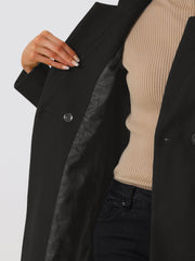 Belted Stand Collar Winter Fully Lined Belted Coats