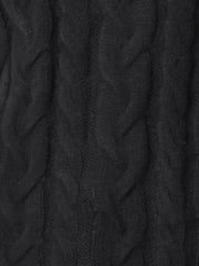 Turtleneck Twist Solid Color Knit Pullover Sweater Vest