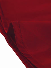 Elegant Collar Blouse Long Sleeve Work Office Satin Button Down Shirt