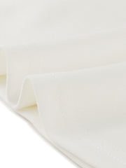 Peter Pan Collar Contrast Trim Puff Sleeve Blouse