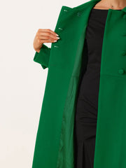 Winter Overcoat Collared A Line Double Breasted Long Coat