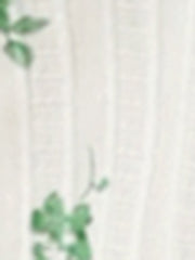 Floral Printed Peter Pan Collar Cotton Short Sleeve Shirt