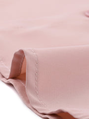 Work Office Blouse Button Up Long Sleeve V Neck Chiffon Shirt