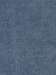 Denim Raw Hem Button Down Midi Jeans Skirt