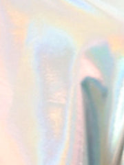 Women's Cropped Bolero Holographic Party Shimmering Shiny Lightweight Metallic Cardigan