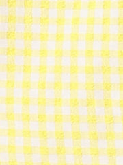 Summer Gingham Tops Square Neck Ruffle Cap Sleeve Blouse