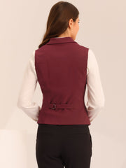 Waistcoat Lapel Collar Dressy Versatile Racerback Suit Vest