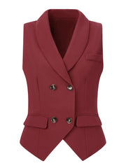 Waistcoat Lapel Collar Dressy Versatile Racerback Suit Vest