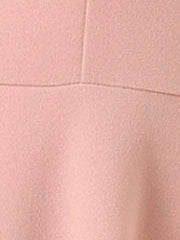 Bow One Shoulder Sleeveless Pockets A-Line Midi Dress
