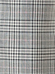 Plaid Elastic Waist Casual Work Office Long Pants