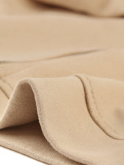 Casual Short Soft Zip Up Faux Suede Biker Moto Jacket