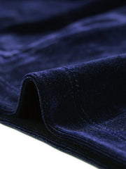 Cocktail Party Open Front Cardigan Long Sleeve Cropped Velvet Shrug