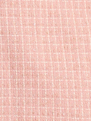 Tweed Open Front Plaid Sleeveless Cardigan Blazer Jacket Vest