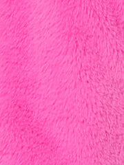 Autumn Winter Cropped Jacket Notch Lapel Faux Fur Fluffy Coat