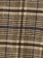 Plaid Notched Lapel One Button Houndstooth Blazer Jacket