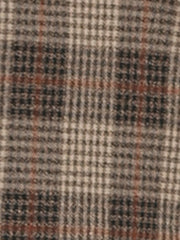 Plaid Notched Lapel One Button Houndstooth Blazer Jacket