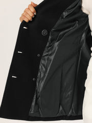 Long Sleeve Double Breasted Button Winter Outerwear Pea Coat