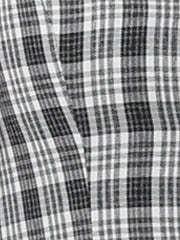 Plaid Waistcoat Notched Lapel Collar Single Breasted Vintage Vest