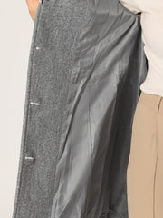 Peter Pan Collar Single Breasted Winter Outwear Buttoned Long Coat