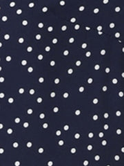 Peter Pan Collar Vintage Polka Dots Short Sleeves Blouse