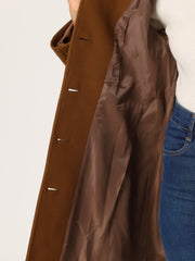Winter Classic Outwear Overcoat with Pockets Single Breasted Coat
