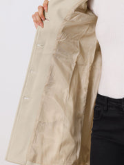 Winter Classic Outwear Overcoat with Pockets Single Breasted Coat