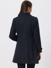 Winter Classic Outwear Overcoat with Pockets Single Breasted Coat