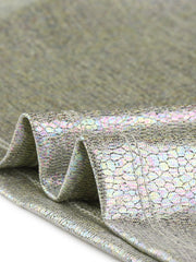 Long Sleeve Sparkly Party Glitter Shiny Metallic Blouse