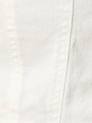 Lightweight Button Down Puff Sleeve Cropped Denim Jacket