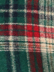 Vintage Plaid Tartan Elastic Waist Knee Length A-Line Skirt