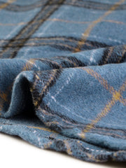 Plaid Tartan Vintage Elastic Waist Knee Length A-Line Skirt
