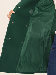Long Sleeve Double Breasted Button Winter Outerwear Pea Coat