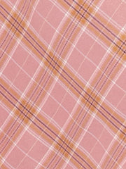 Christmas Tartan Plaid High Waist Belted Vintage A-Line Midi Skirt
