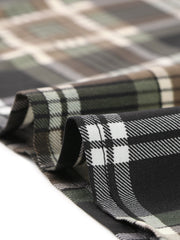 Bow Tie Neck Grid Checks Shirt Office Work Tops Blouse