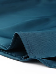 Elegant Collar Blouse Long Sleeve Work Office Satin Button Down Shirt