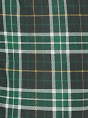 Vintage Tartan Plaid Pants Elastic Waist Straight Long Trousers