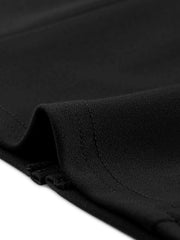3/4 Sleeve Notch Neck Slim Fit Work Pencil Midi Dress