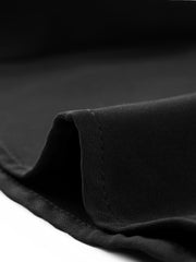 Side Zipper High Waist Elegant Flared A Line Midi Skirt