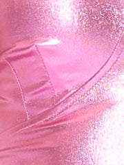 Holographic Crop Top Shimmering Shiny Party Halter Metallic Tops