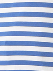 3/4 Sleeve Round Neck Casual Striped T-Shirt